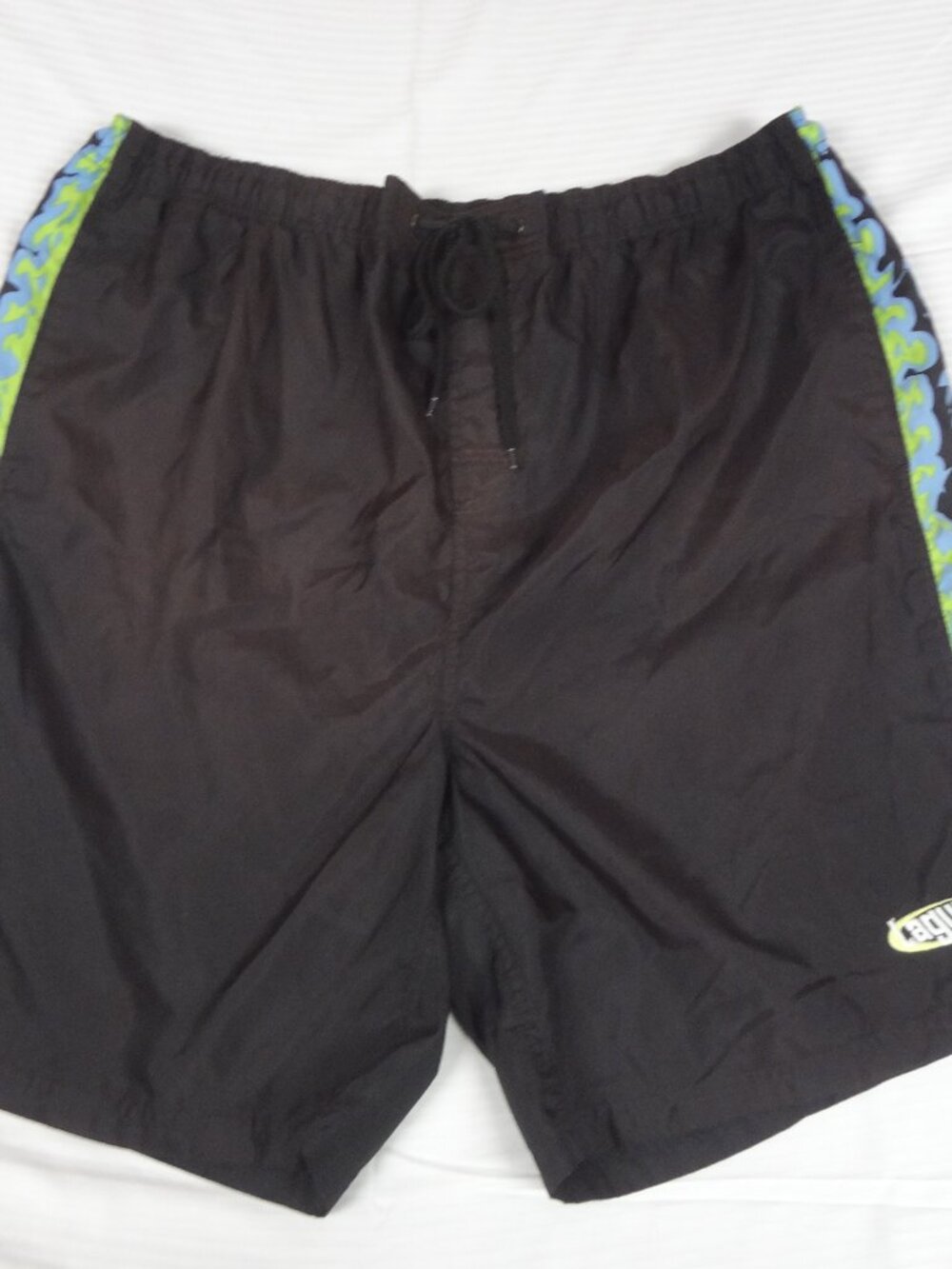 VINTAGE LAGUNA SPORTING SWIM SHORTS XL LINED BLACK RETRO VOLLEY BOARD SHORTS